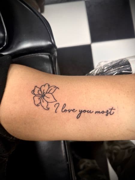 Fine Line + Floral flower tattoo on Forearm by Jr on TattMe