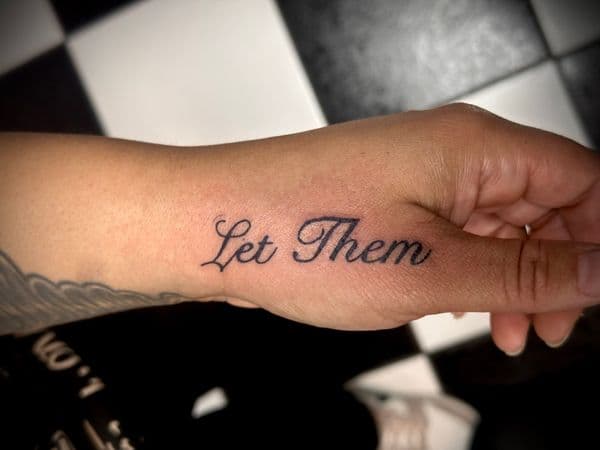 Lettering + Script lettering tattoo on Hand by Jr on TattMe