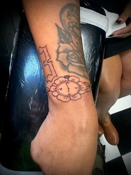 Line-work + Fine Line watch tattoo on Wrist by Jr on TattMe