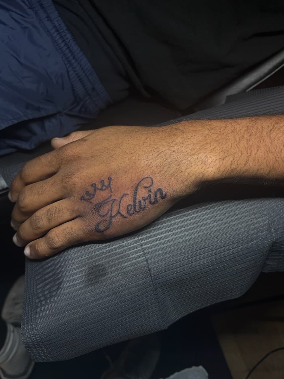Lettering + Script name tattoo on Hand by Tattsbyap on TattMe