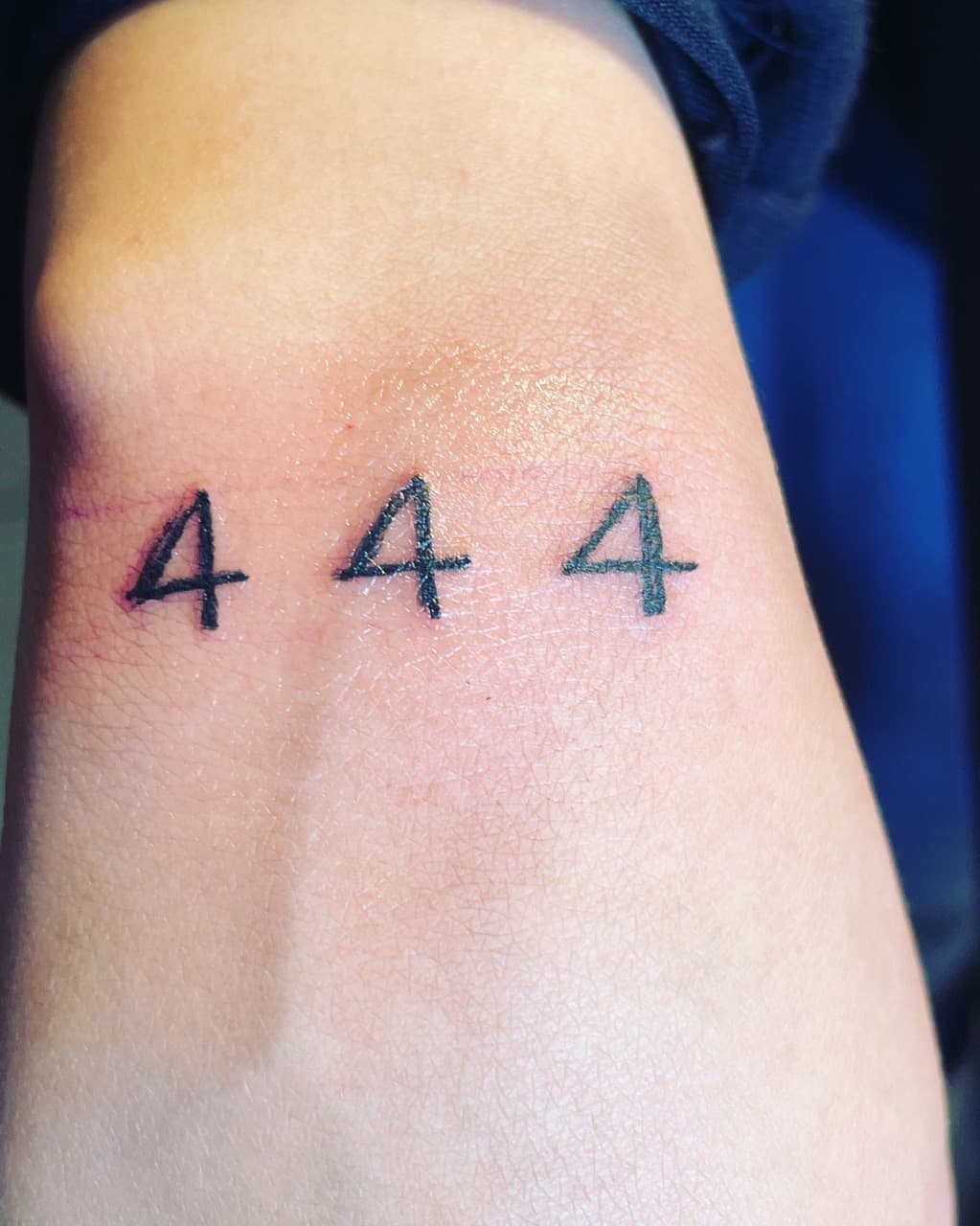 Lettering + Minimalist numbers tattoo on Forearm by Tattoos_by_Ivan on TattMe