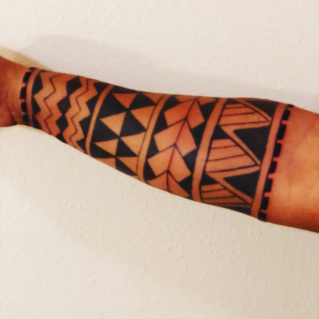 Tribal + Geometric patterns tattoo on Forearm by Tattoos_by_Ivan on TattMe