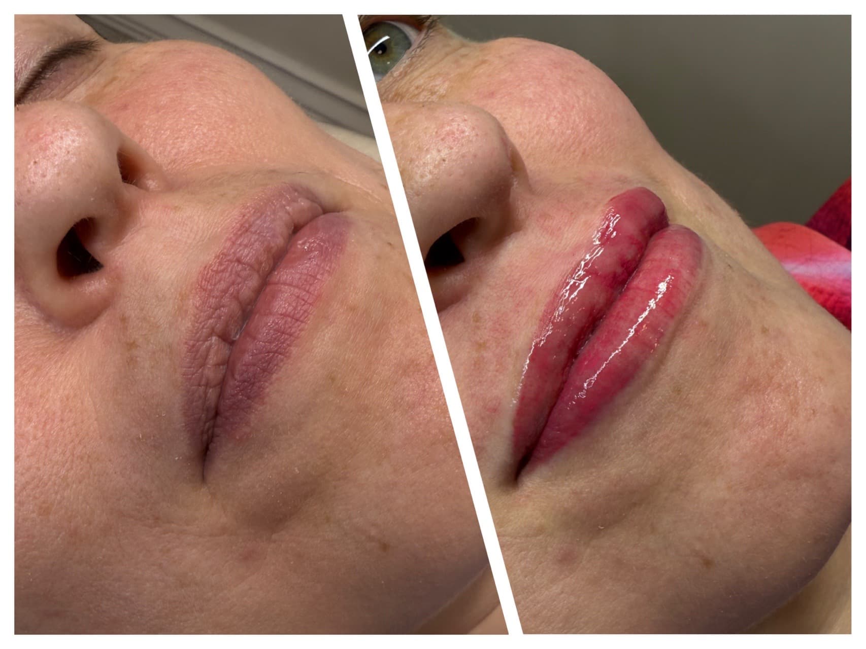 Cosmetic Tattoos lips tattoo on Face by Versa_PMU on TattMe