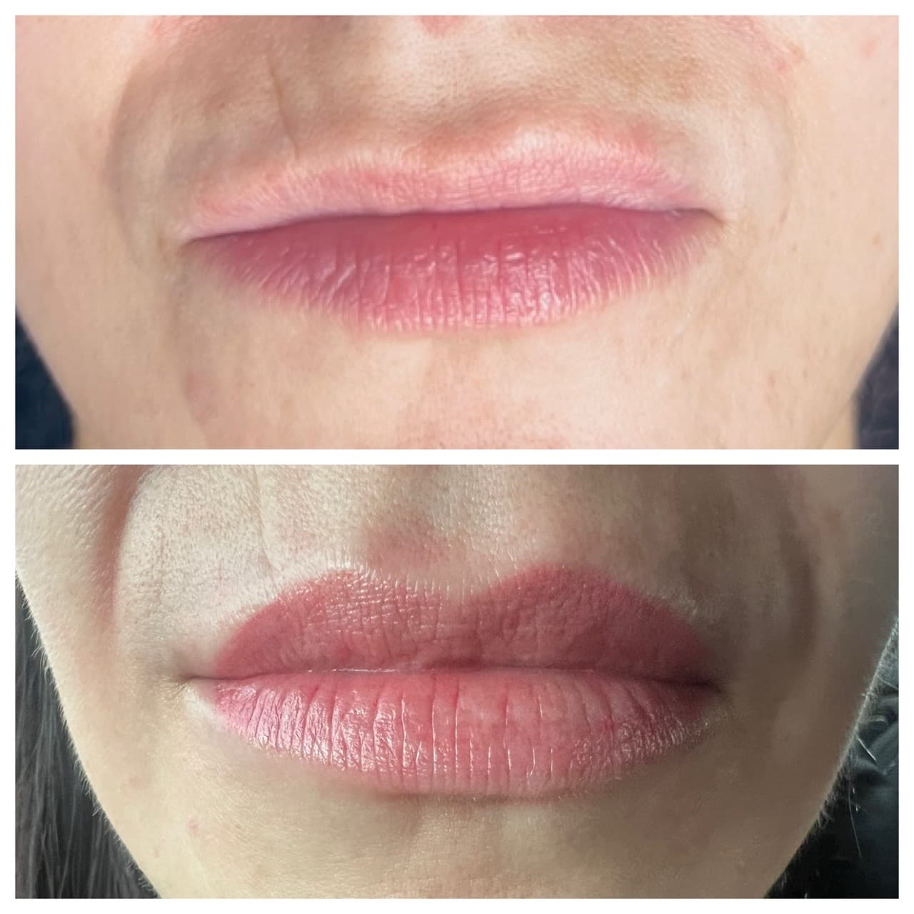 Cosmetic Tattoos + Color lips tattoo on Face by Versa_PMU on TattMe