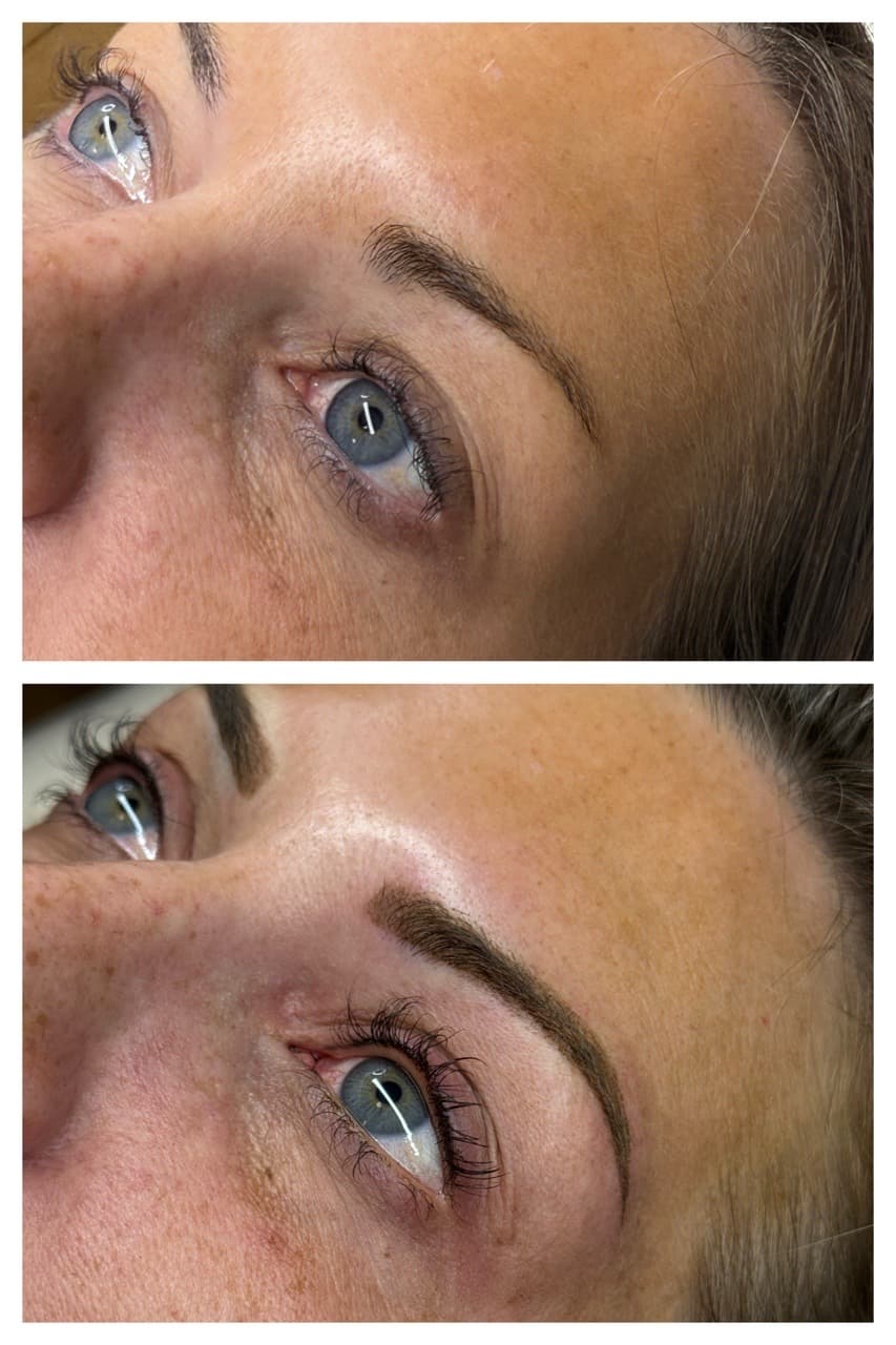 Cosmetic Tattoos + Microblading brows tattoo on Face by Versa_PMU on TattMe