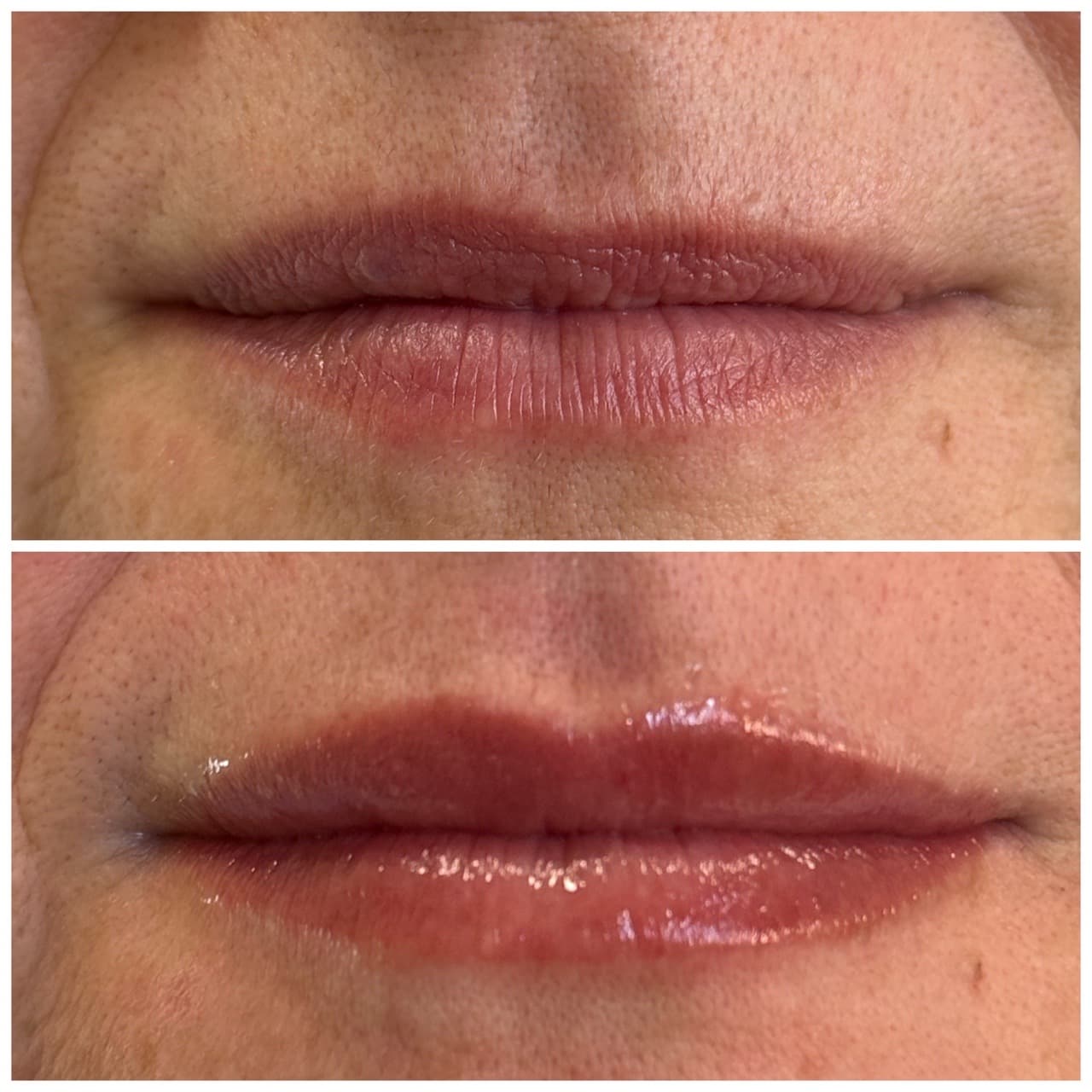 Cosmetic Tattoos + Color lips tattoo on Face by Versa_PMU on TattMe