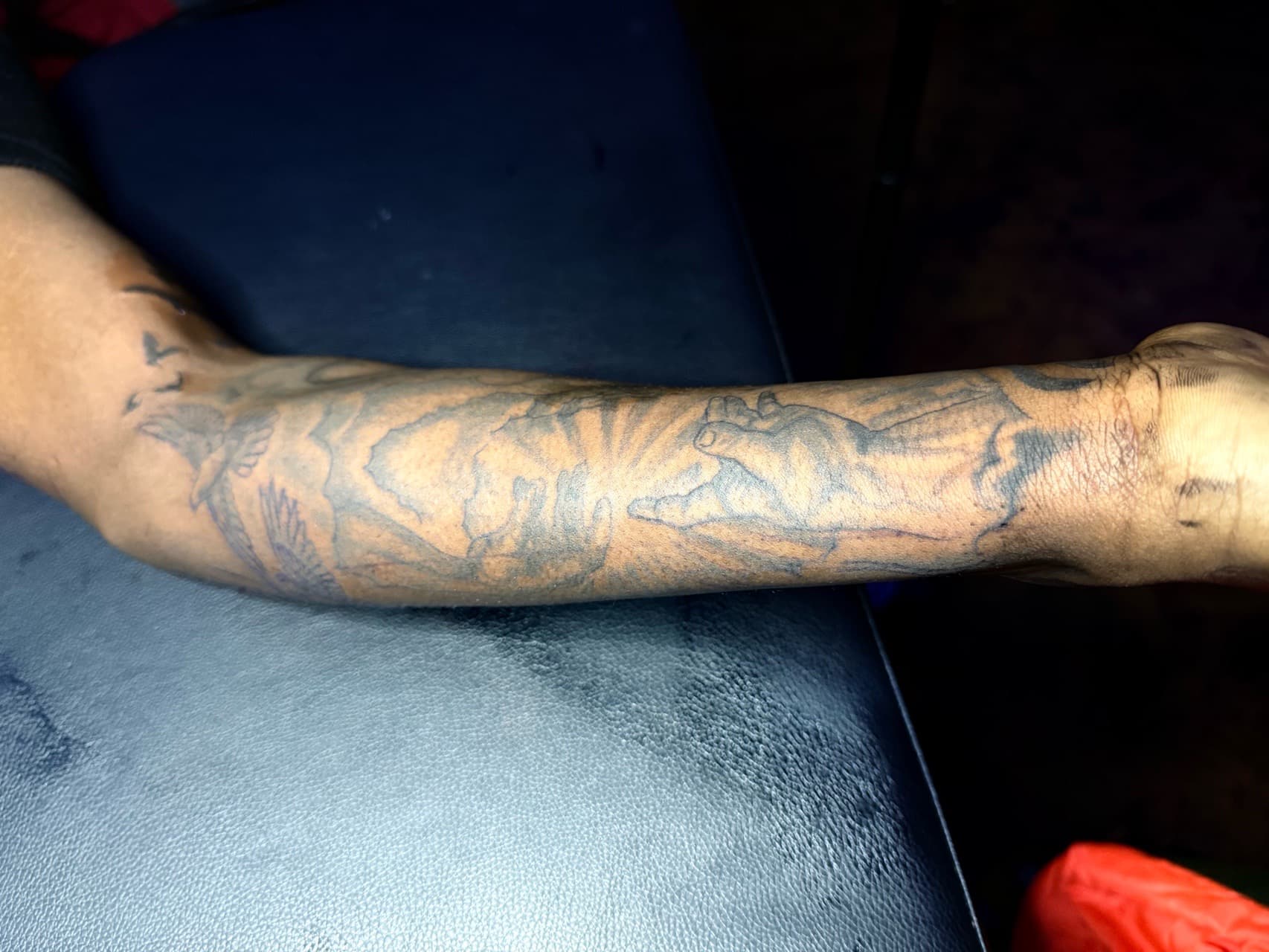 Black & Grey + Illustrative birds tattoo on Forearm by Chris_Brooks on TattMe