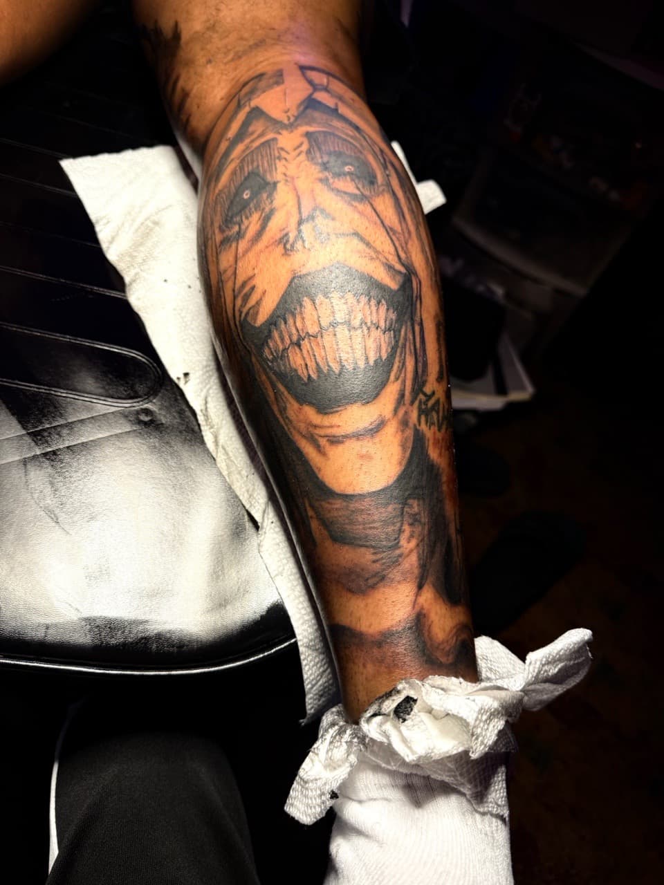 Black & Grey + Biomechanical biomechanics tattoo on Forearm by Chris_Brooks on TattMe