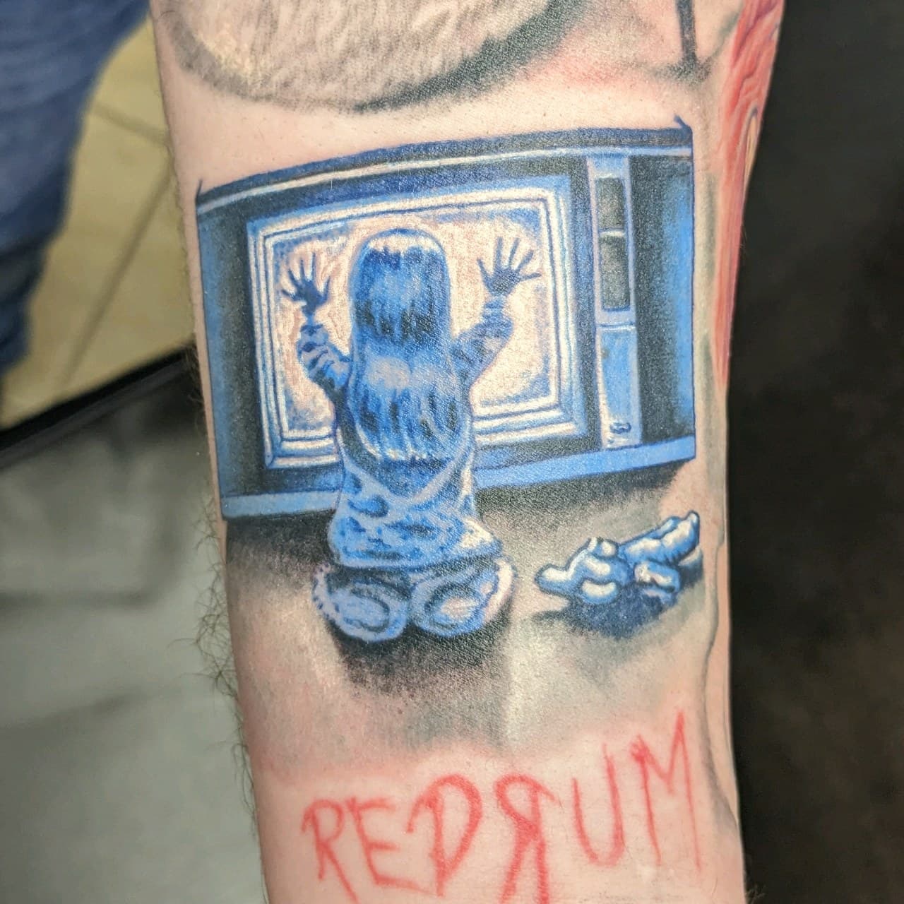 Pop Culture + Color child tattoo on Forearm by affiliatedtattoofamily on TattMe