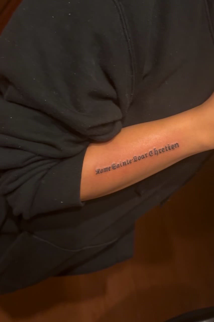 Lettering + Script words tattoo on Forearm by BreezyInk on TattMe