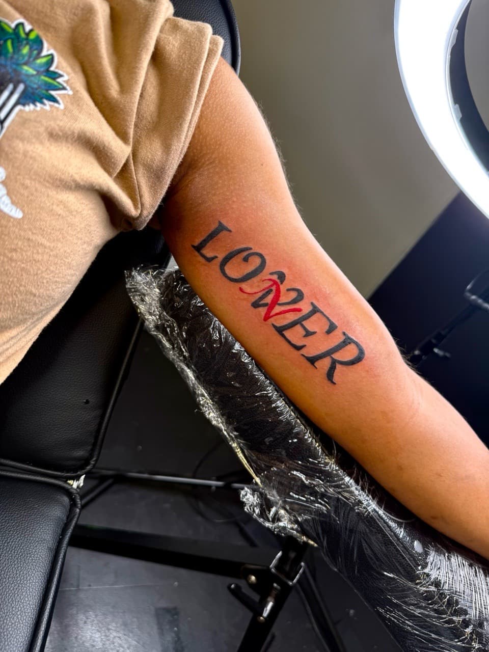 Lettering + Color words tattoo on Forearm by JST on TattMe