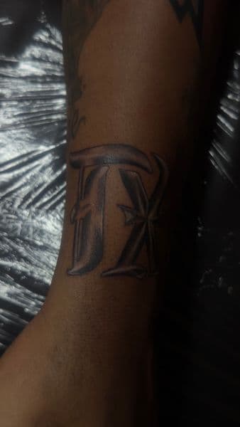 Lettering + Black & Grey letters tattoo on Forearm by osoinks on TattMe