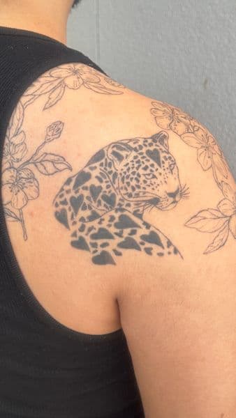 Jaguar tattoo on Shoulder by osoinks on TattMe