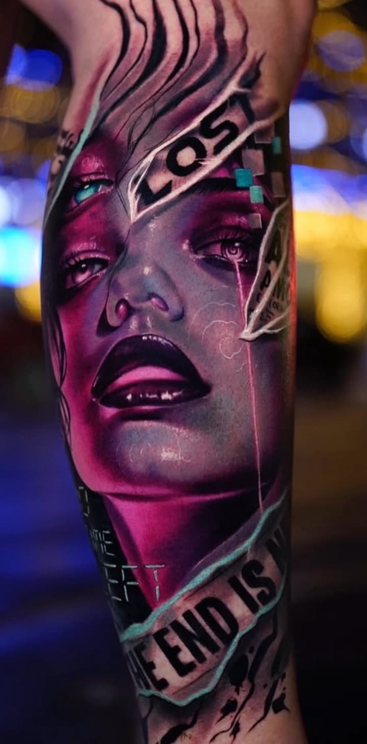 Color + Realism woman tattoo on Forearm by Tattoosbyjm on TattMe