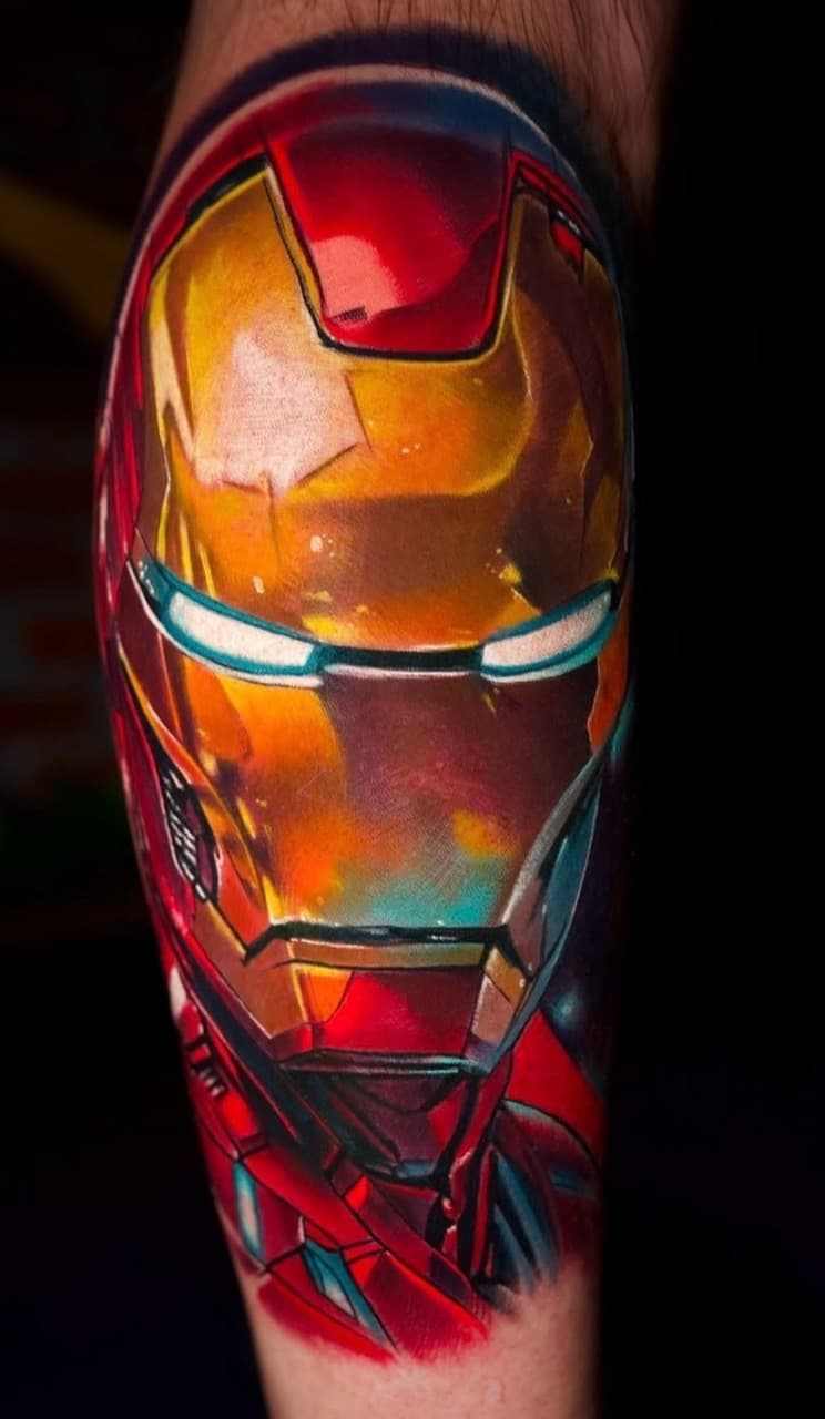 Realism + Color iron man tattoo on Forearm by Tattoosbyjm on TattMe