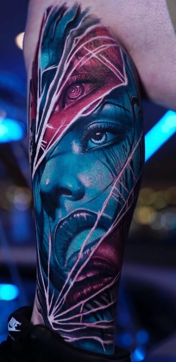 Color + Realism woman tattoo on Upper Arm by Tattoosbyjm on TattMe