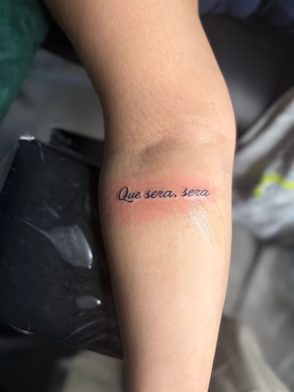 Lettering + Script phrase tattoo on Forearm by Jarieliz_Stick_and_Ink on TattMe