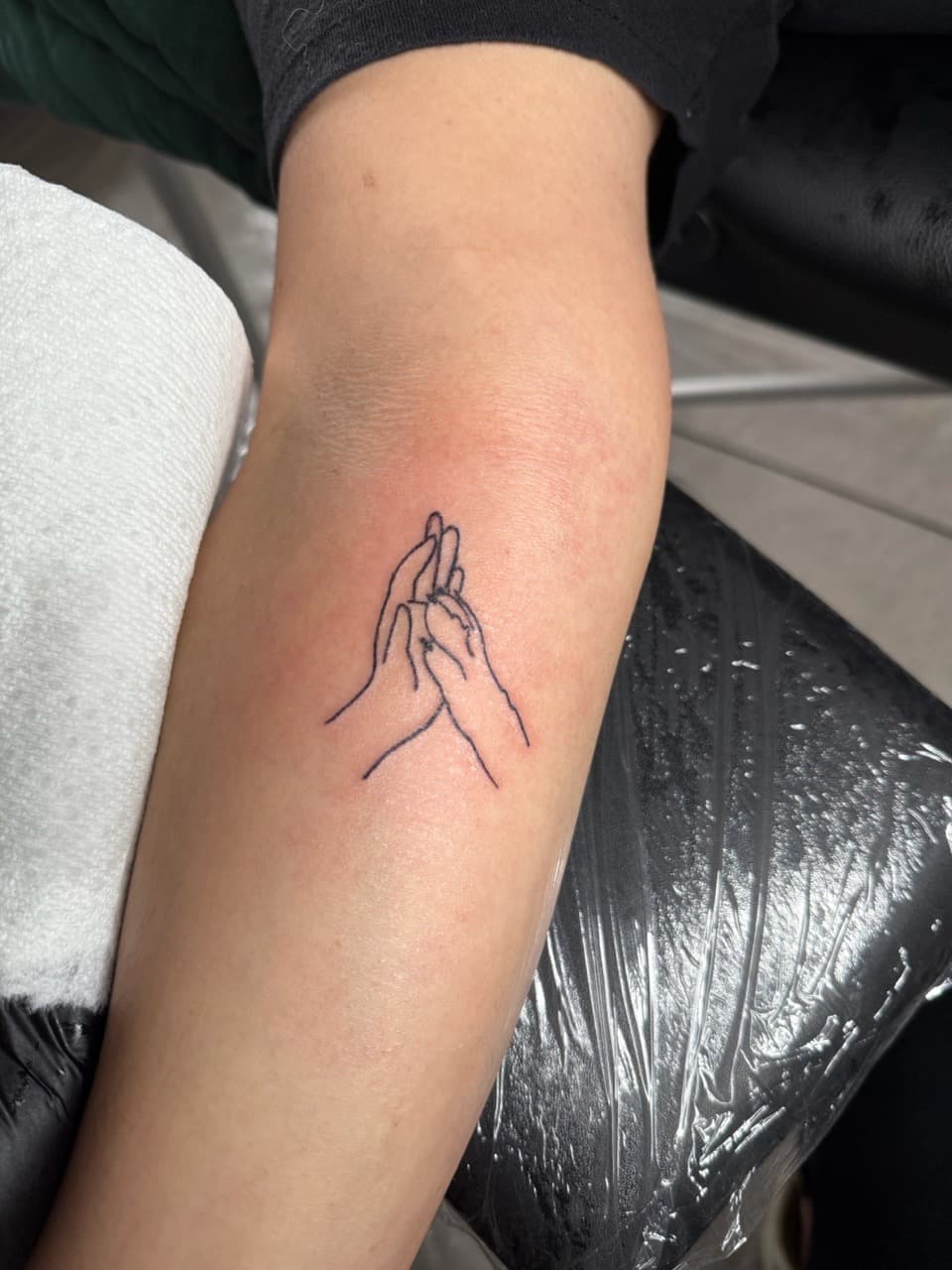 Fine Line + Minimalist hand tattoo on Forearm by Jarieliz_Stick_and_Ink on TattMe