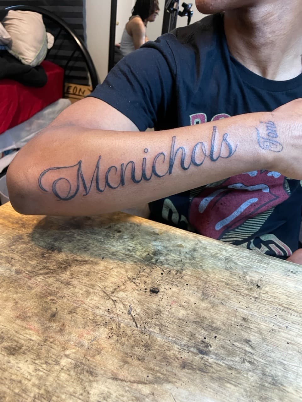 Lettering + Script name tattoo on Forearm by Inkbykey on TattMe