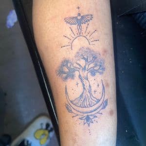 Fine Line + Dot-work tree of life tattoo on Forearm by hippie.Inkster on TattMe