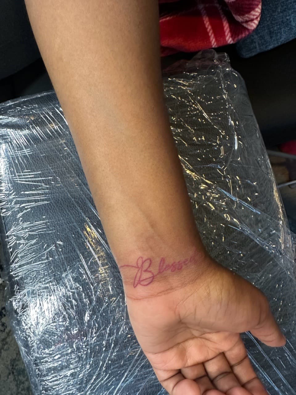 Lettering + Script word tattoo on Wrist by Inkbyj on TattMe