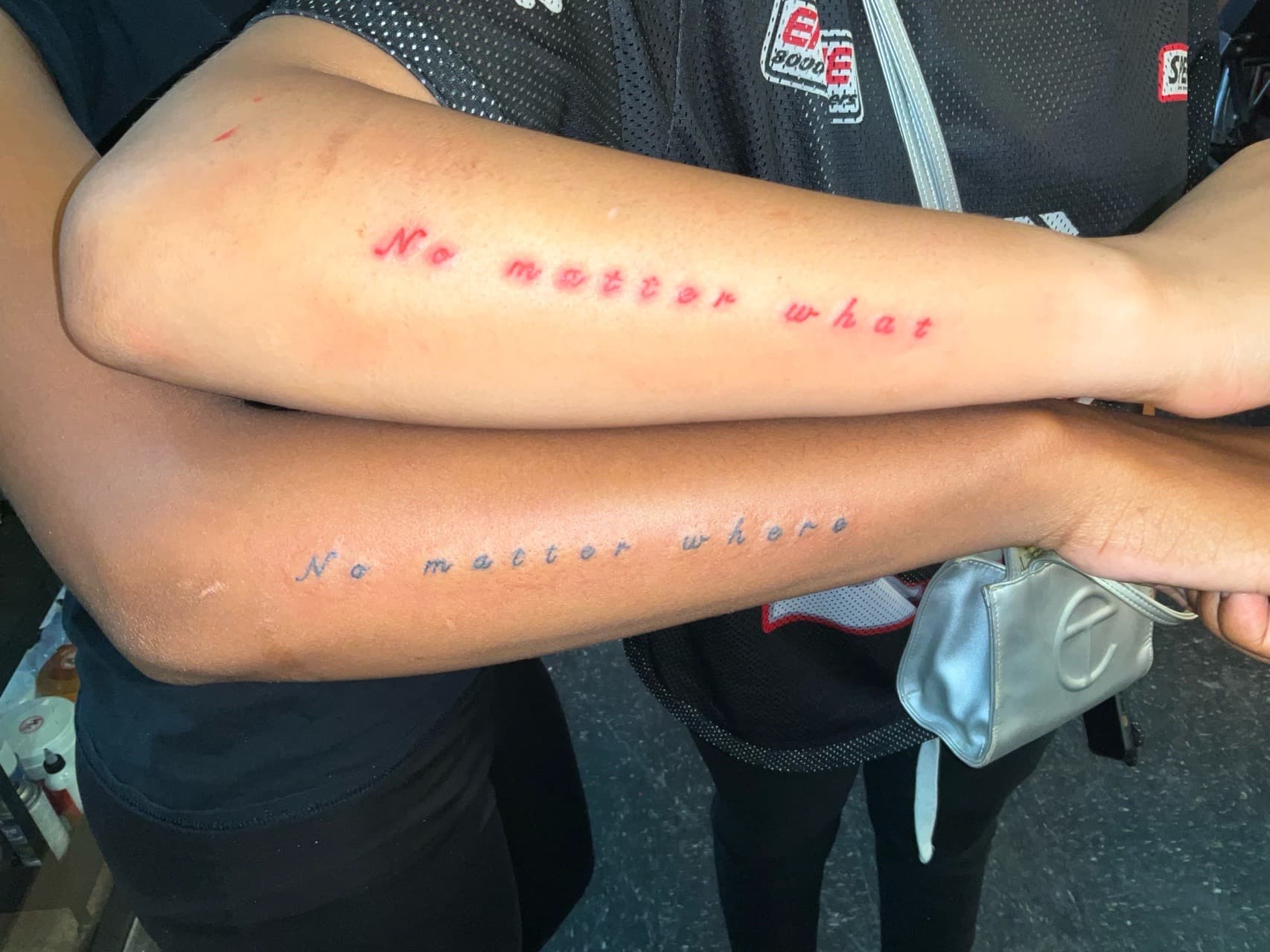 Lettering + Script words tattoo on Forearm by InkedByKellz on TattMe