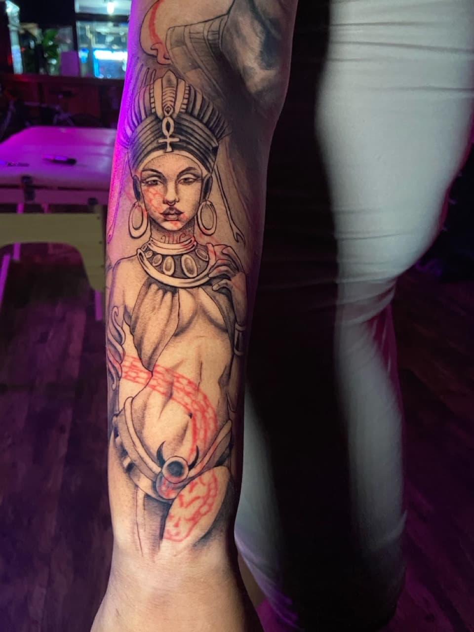 Black & Grey + Illustrative woman tattoo on Forearm by Mike_Whyt on TattMe
