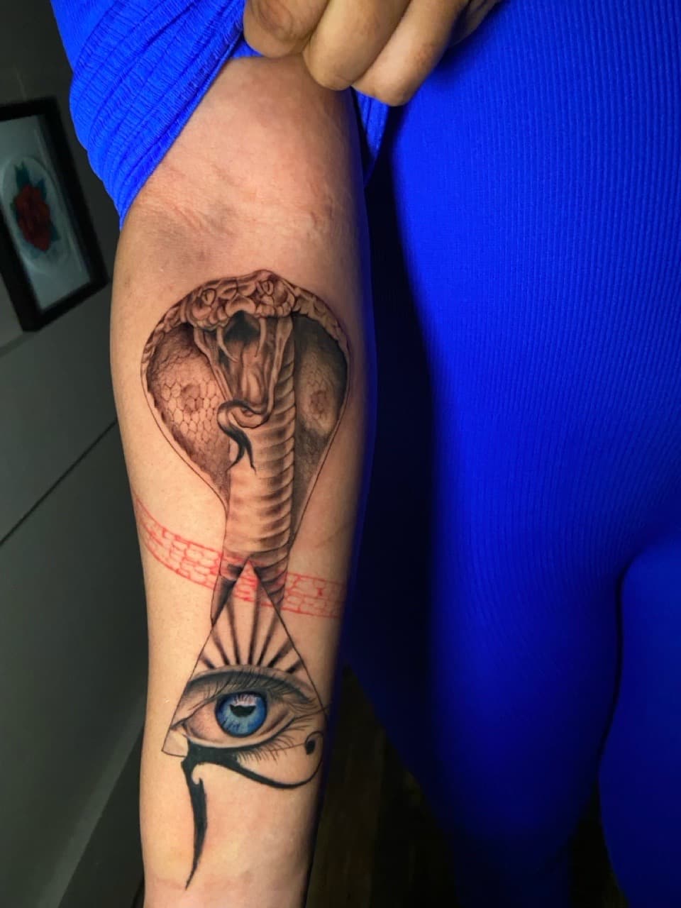 Black & Grey + Realism cobra tattoo on Forearm by Mike_Whyt on TattMe