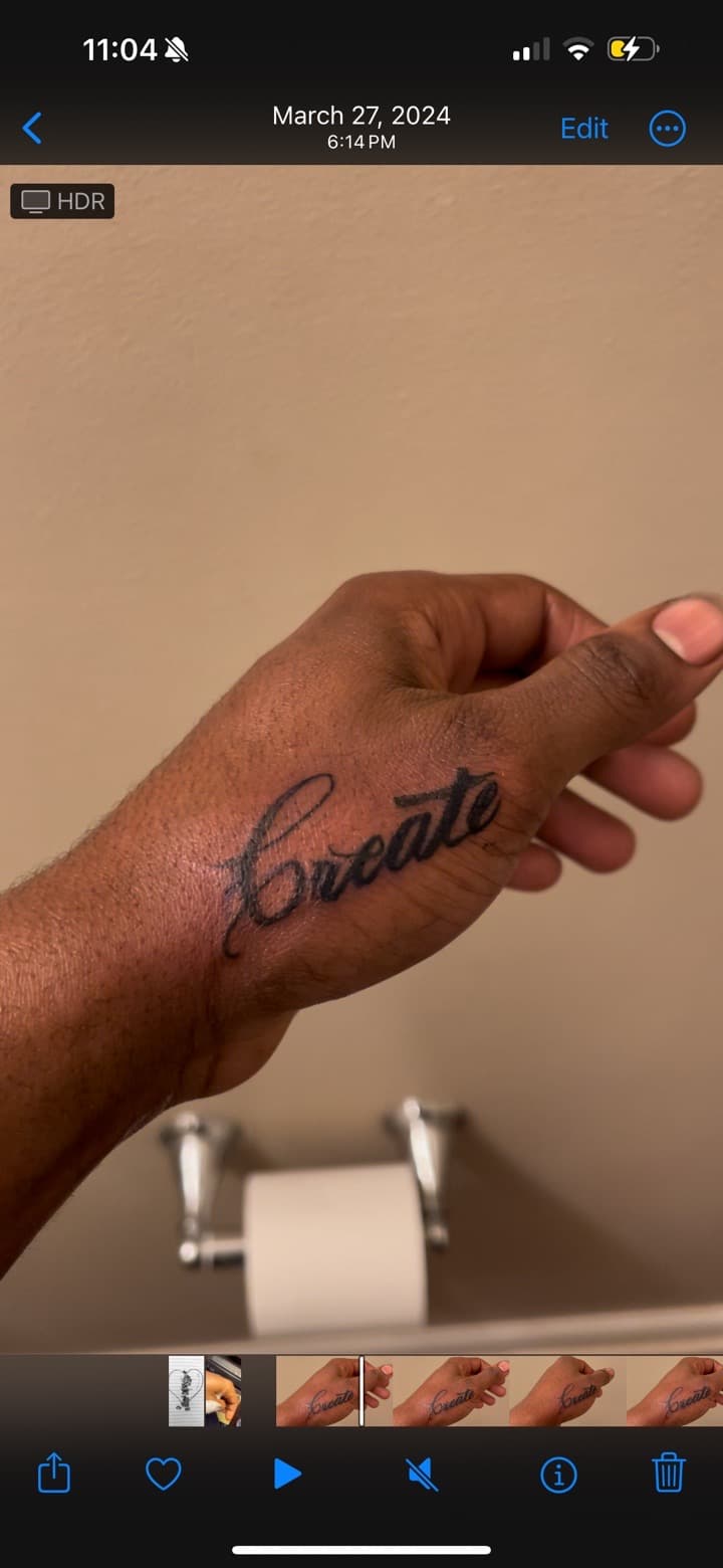 Lettering + Script create tattoo on Hand by TheTattooKennel on TattMe