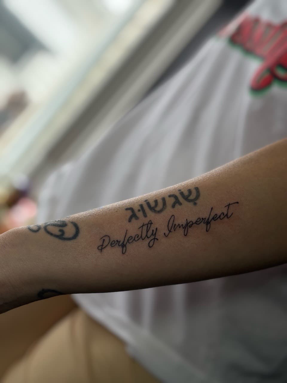 Lettering + Script quote tattoo on Forearm by inkedbyshyllc on TattMe
