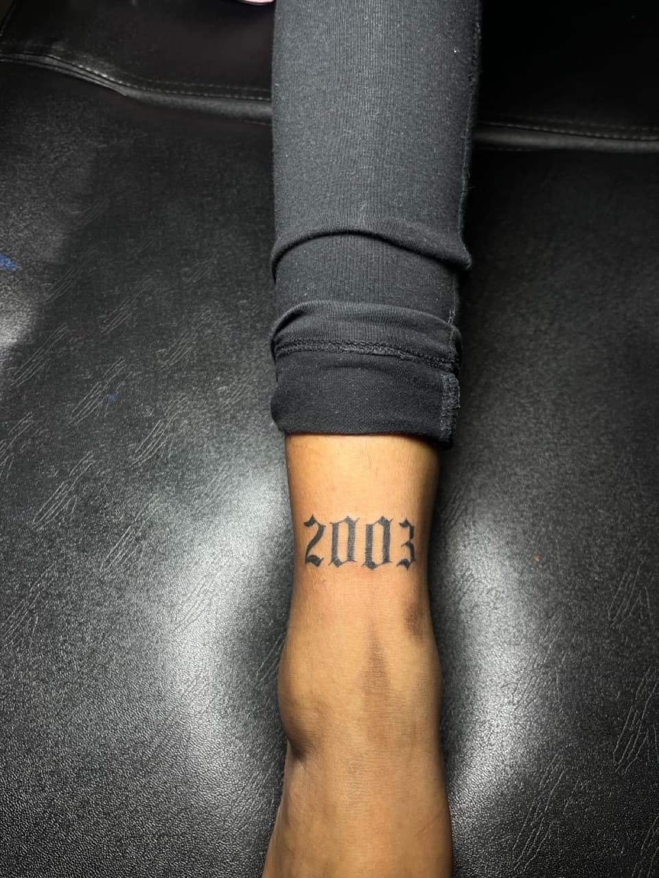 Lettering + Script numbers tattoo on Wrist by inkedbyshyllc on TattMe