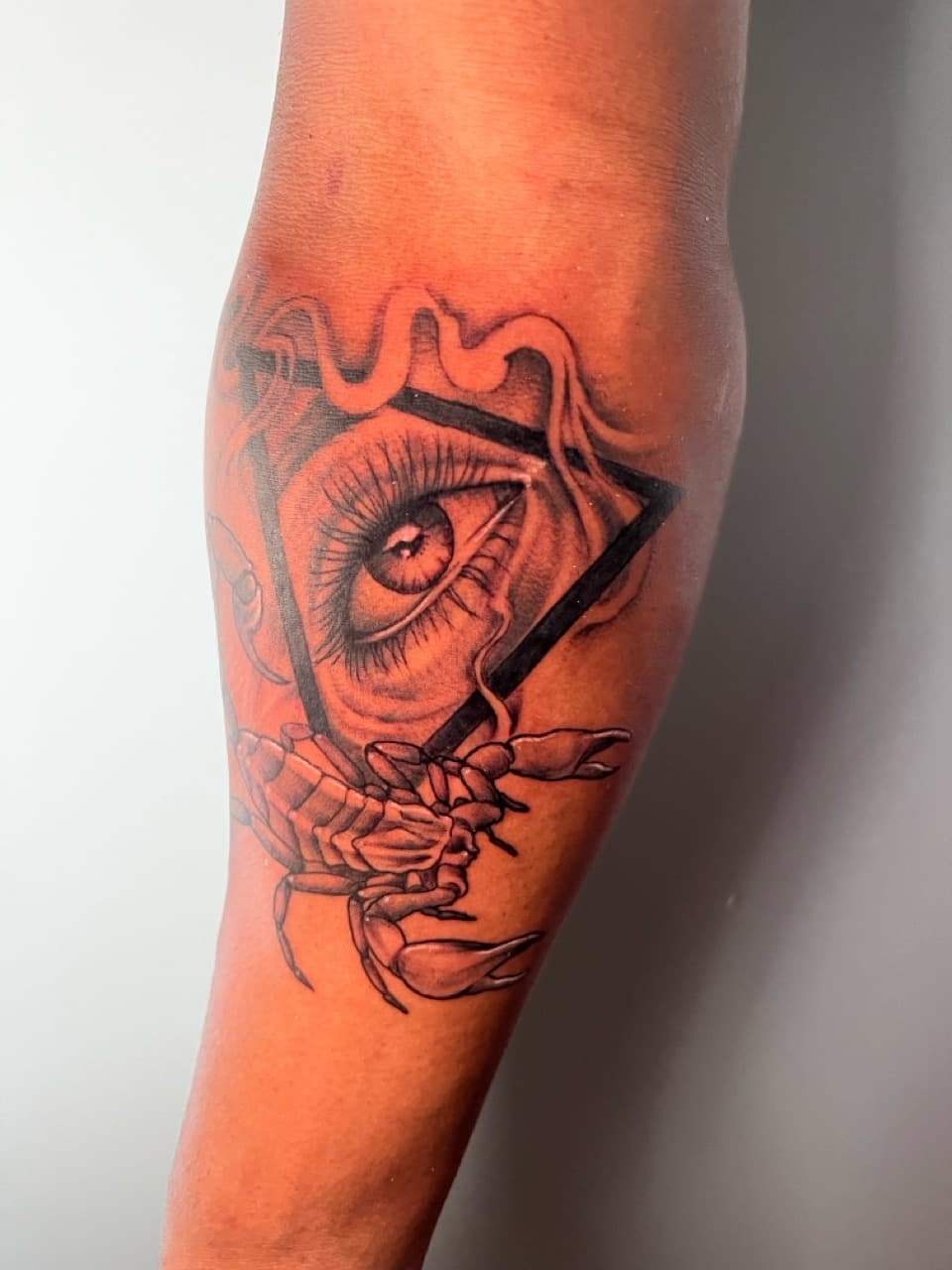 Black & Grey + Realism eye tattoo on Forearm by Ink_by_Noble on TattMe