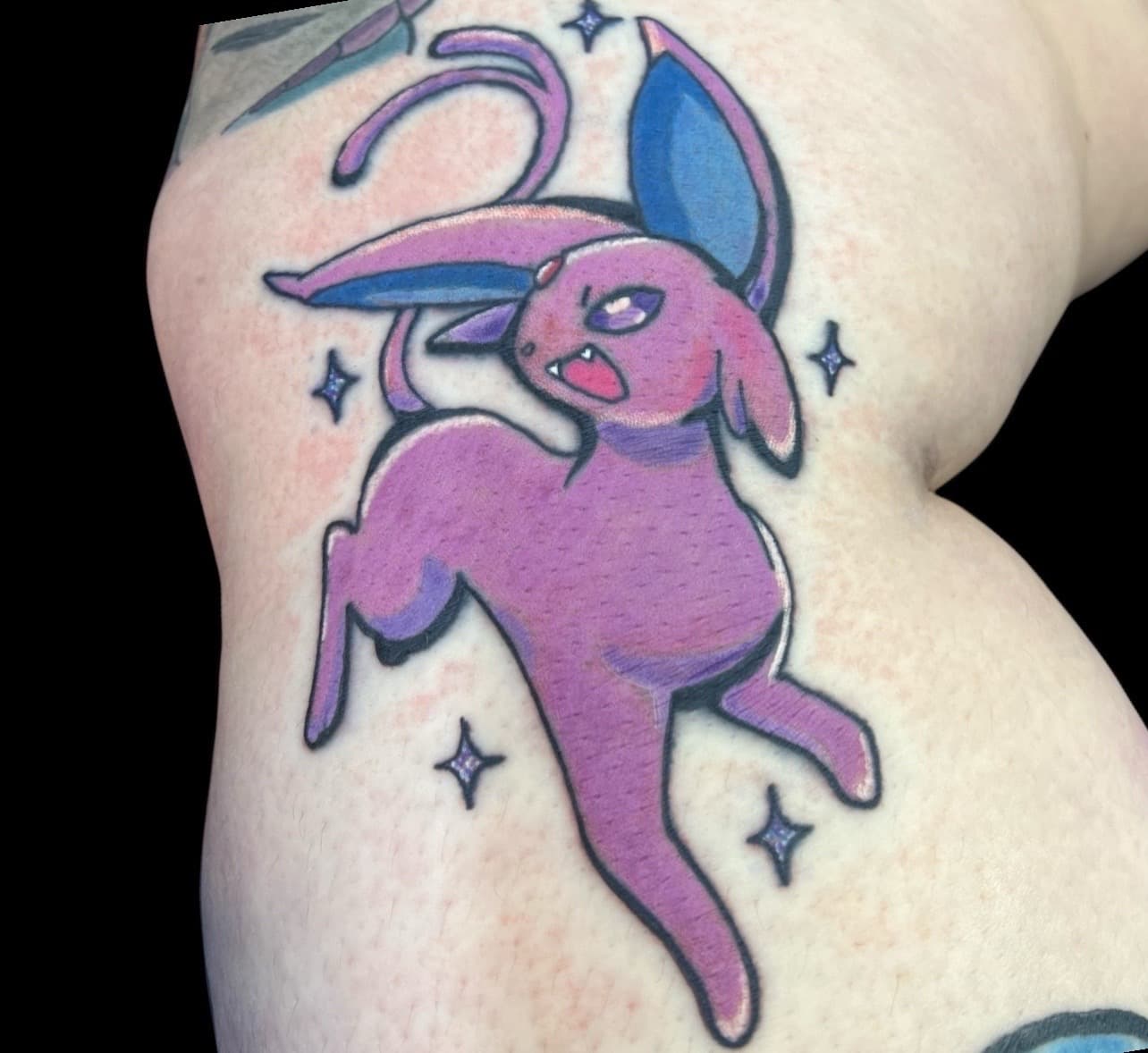 Anime + Pop Culture pokemon tattoo on Thigh by Bakerboyink on TattMe