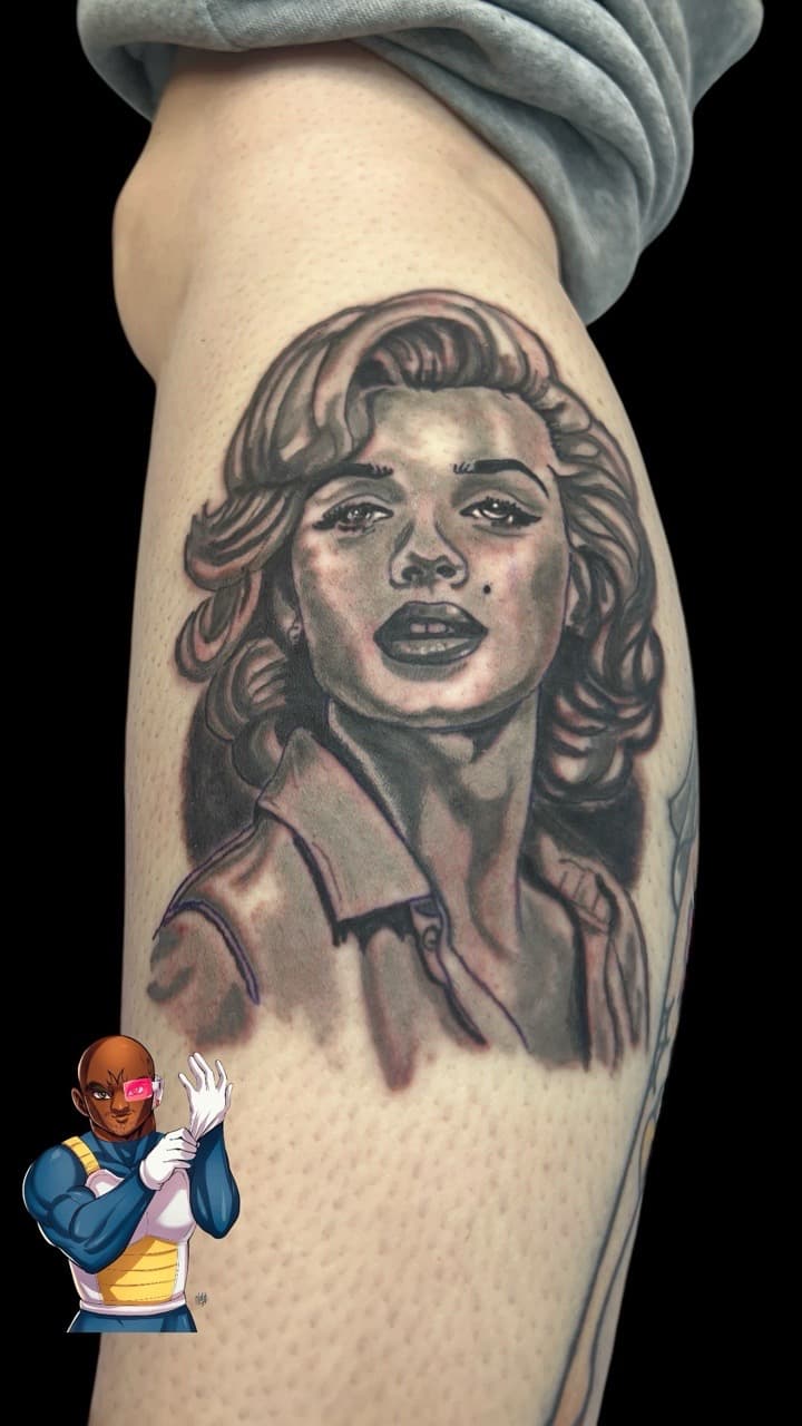 Realism + Black & Grey woman tattoo on Upper Arm by Bakerboyink on TattMe