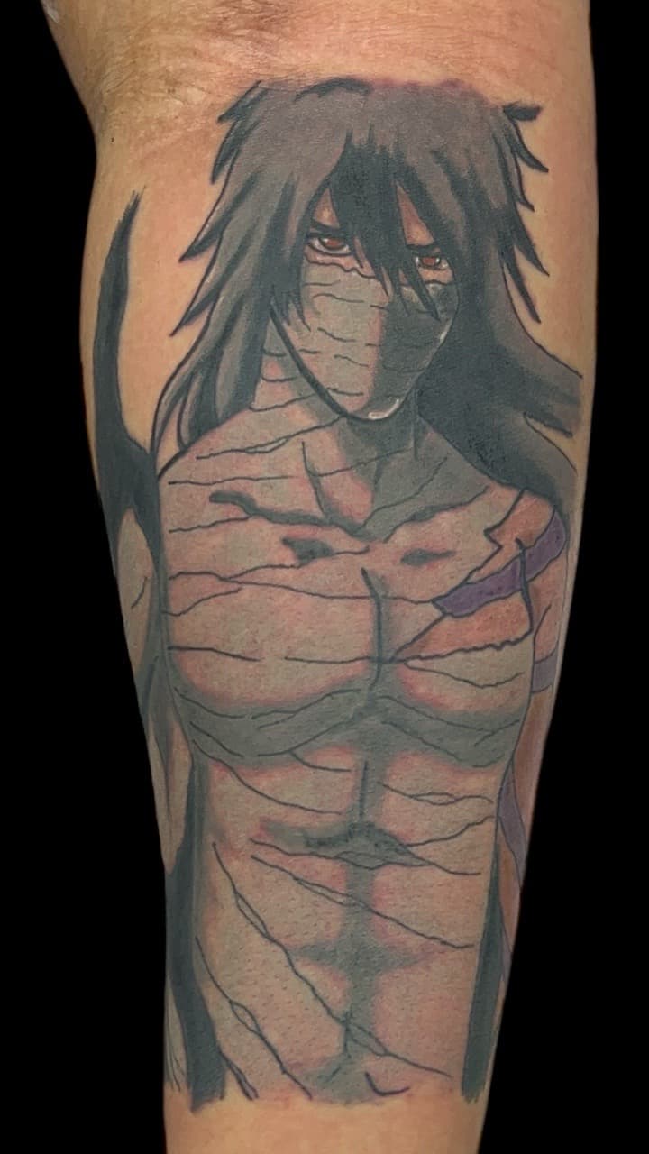 Anime + Illustrative anime character tattoo on Forearm by Bakerboyink on TattMe