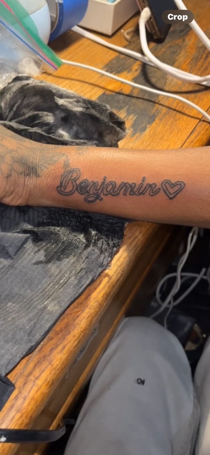 Script + Lettering benjamin tattoo on Forearm by TattedbyC3 on TattMe