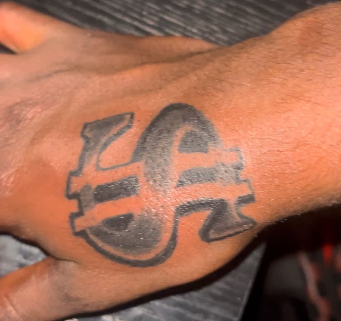 Lettering + Black-work letters tattoo on Hand by TattedbyC3 on TattMe