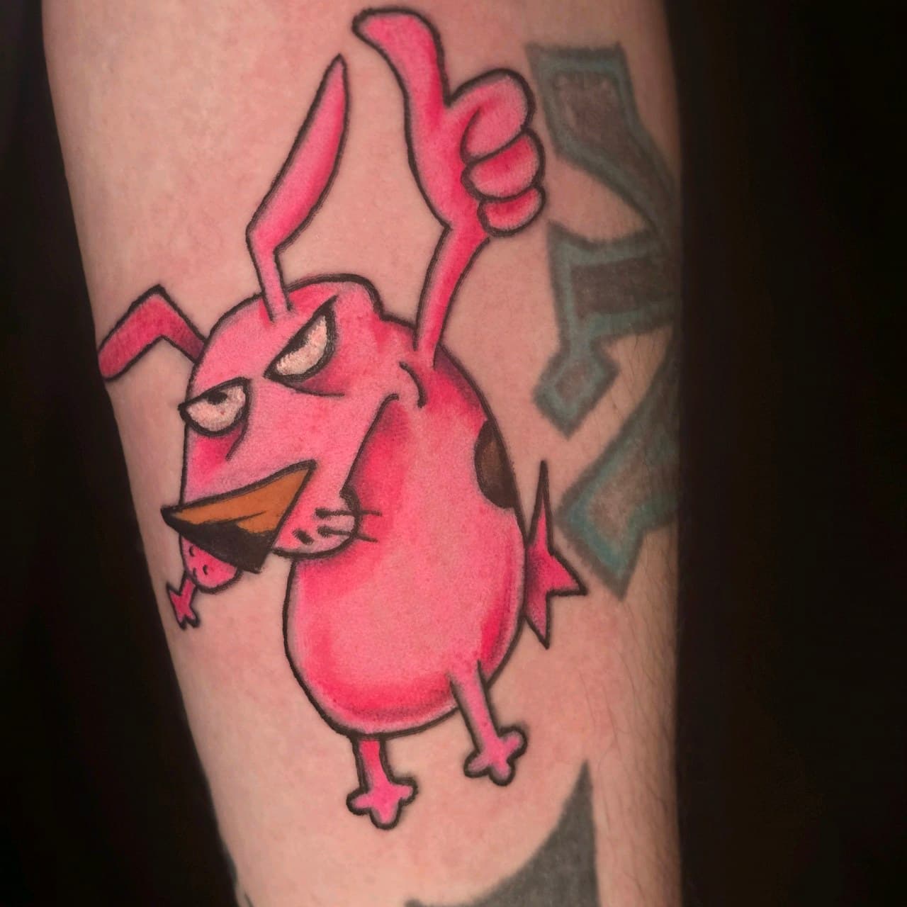 New School + Cartoon creature tattoo on Forearm by Mars_Inko on TattMe