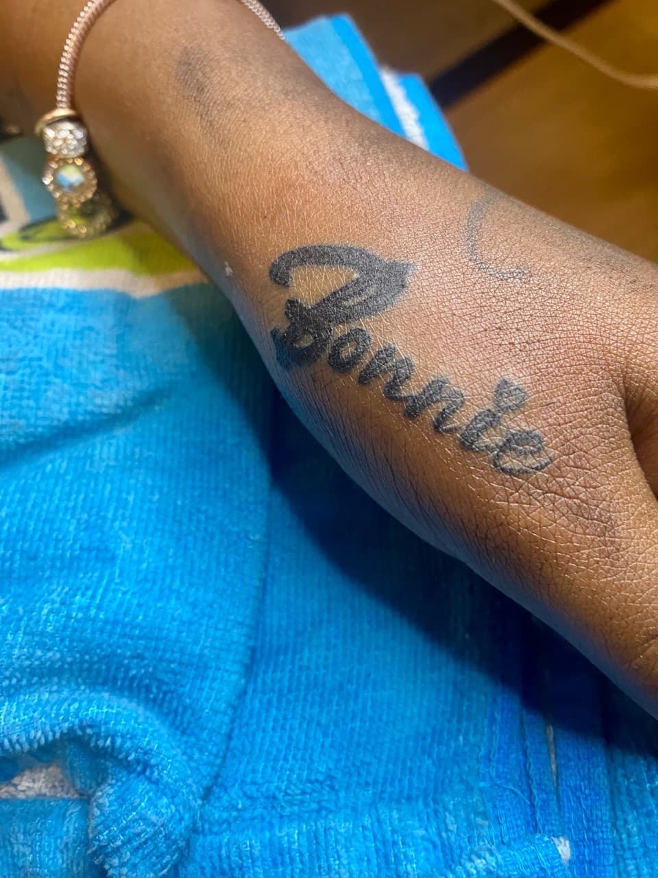 Lettering + Script name tattoo on Hand by ONEWAY_Ink on TattMe