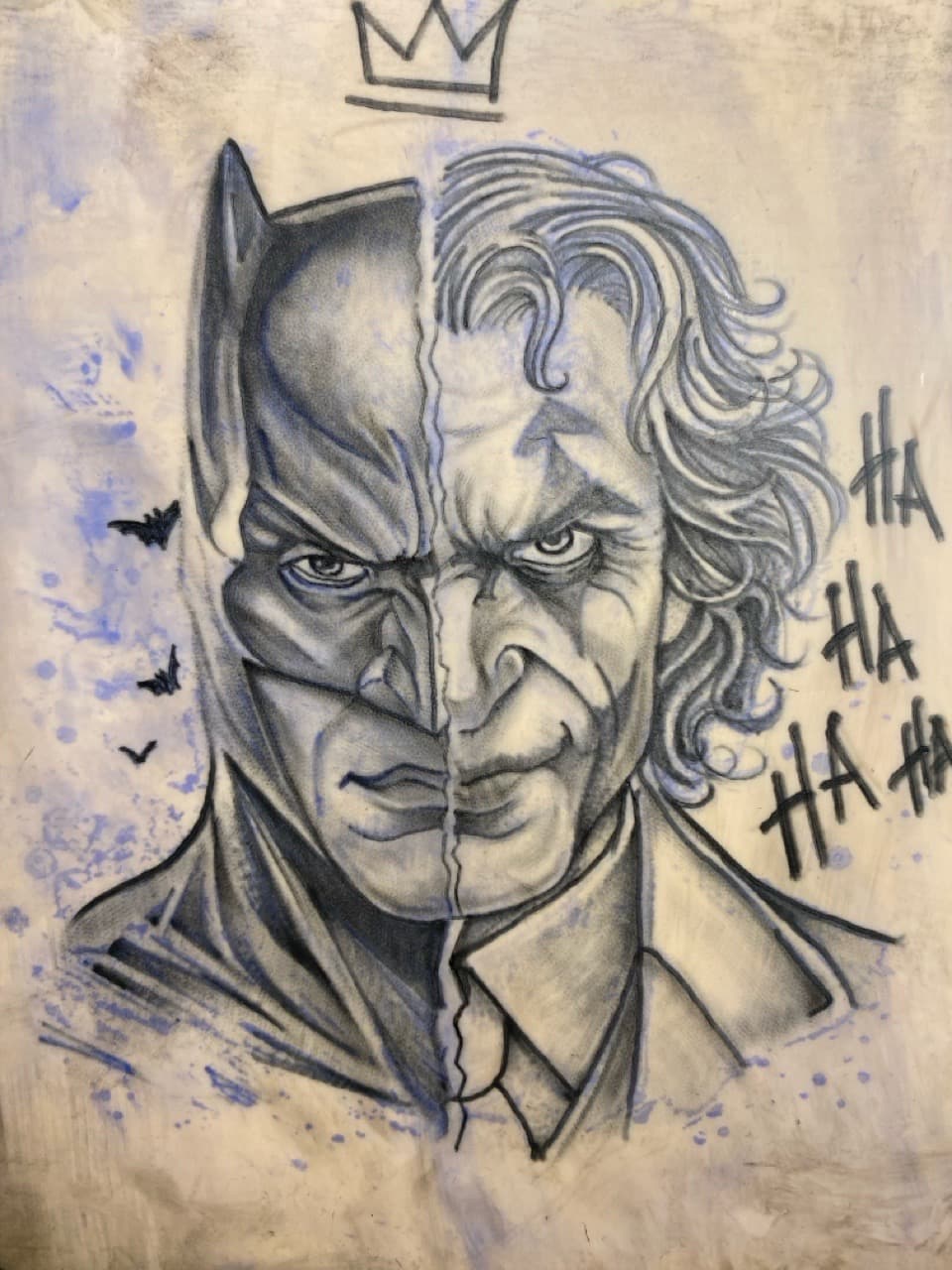 Black & Grey + Illustrative batman tattoo by ONEWAY_Ink on TattMe