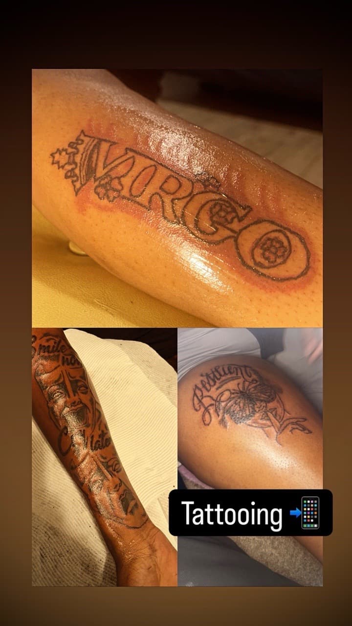Lettering + Script virgo tattoo on Forearm by drippy901 on TattMe