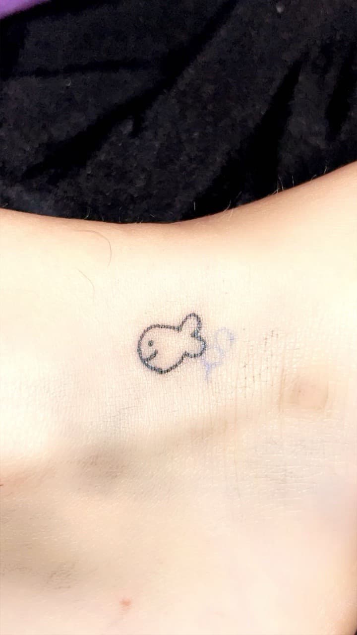 Fine Line + Minimalist fish tattoo on Foot by b13nk on TattMe