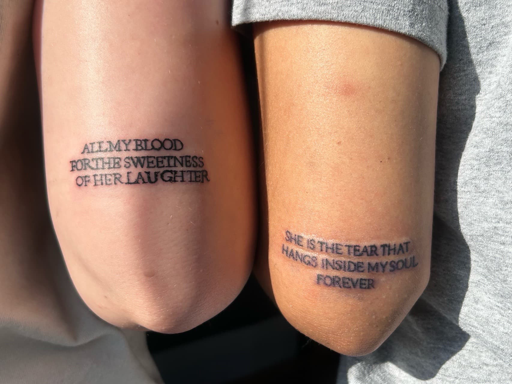 Lettering + Script quote tattoo on Forearm by b13nk on TattMe