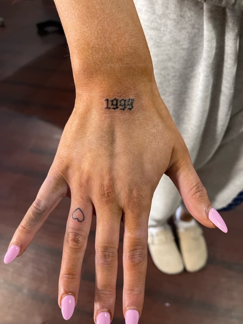 Fine Line + Minimalist numbers tattoo on Hand by Sierato_Tattoos on TattMe