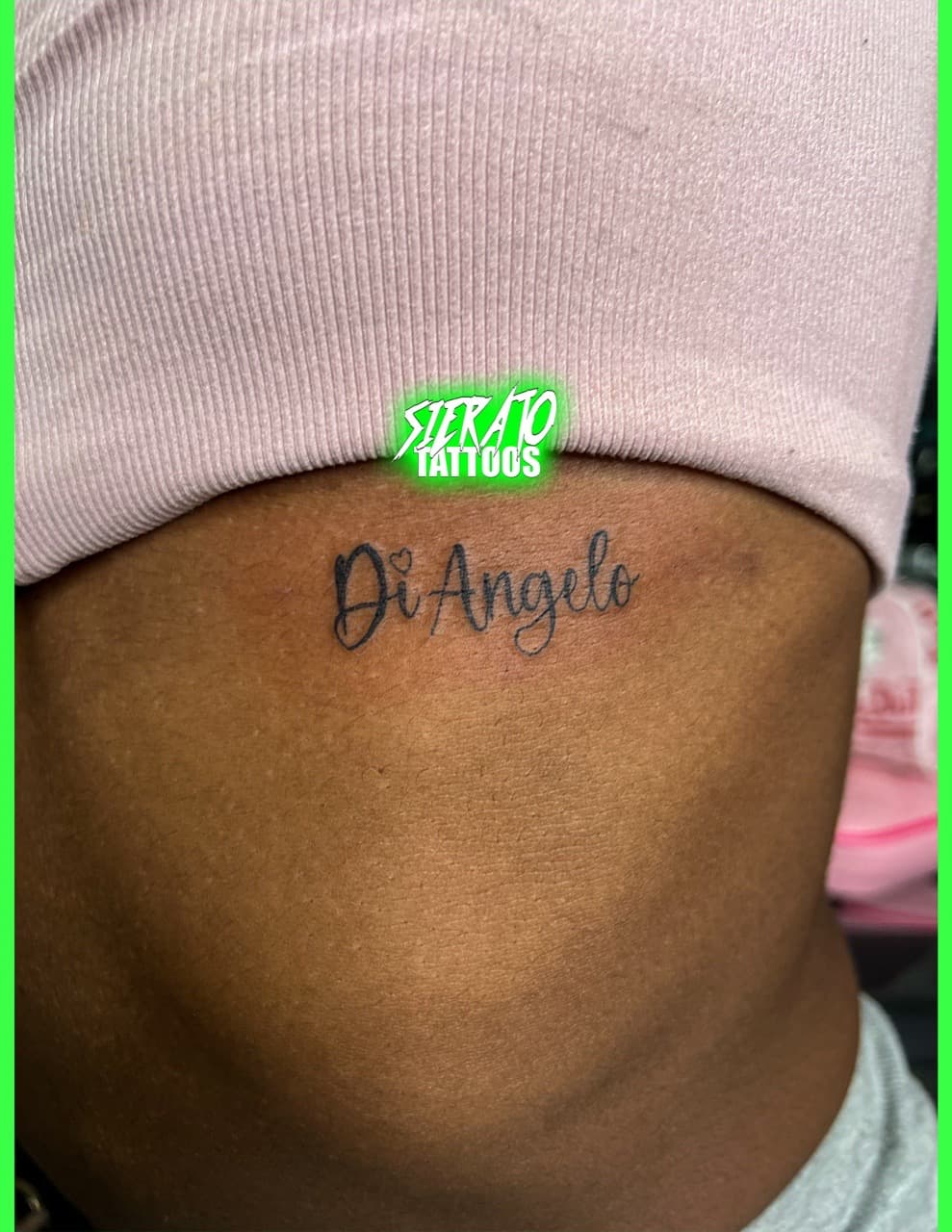 Lettering + Script name tattoo on Ribs by Sierato_Tattoos on TattMe