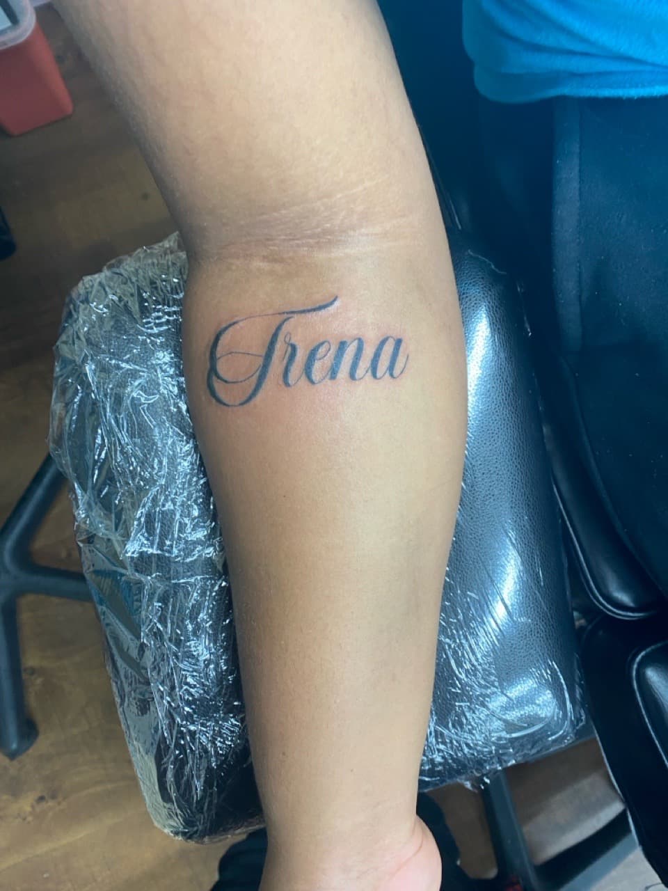 Lettering + Script name tattoo on Forearm by Titan_Ink on TattMe