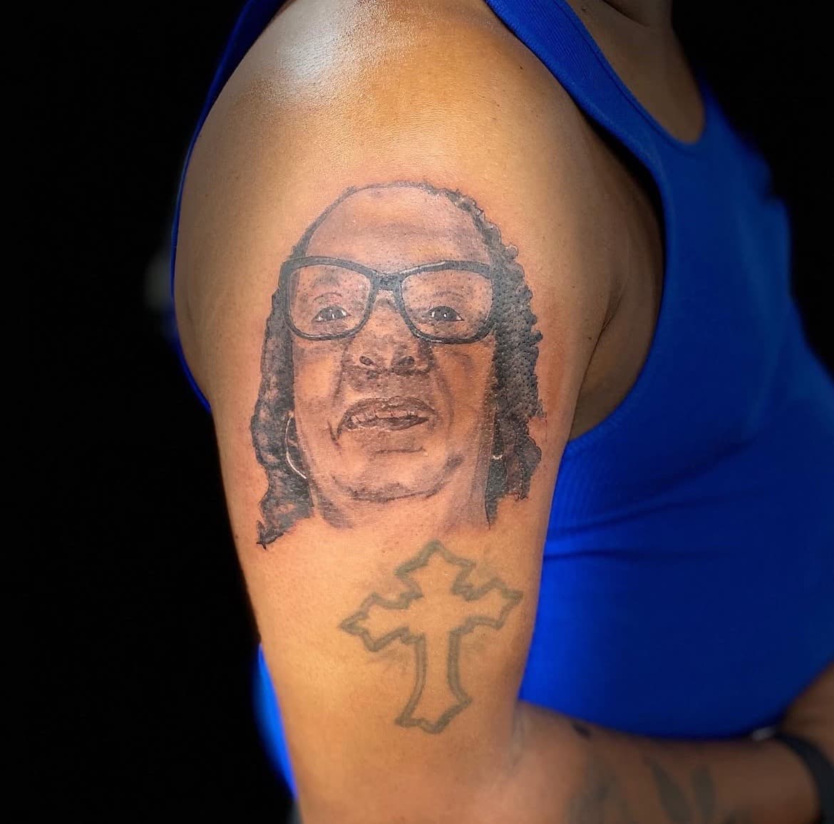 Realism + Black & Grey woman tattoo on Upper Arm by Titan_Ink on TattMe