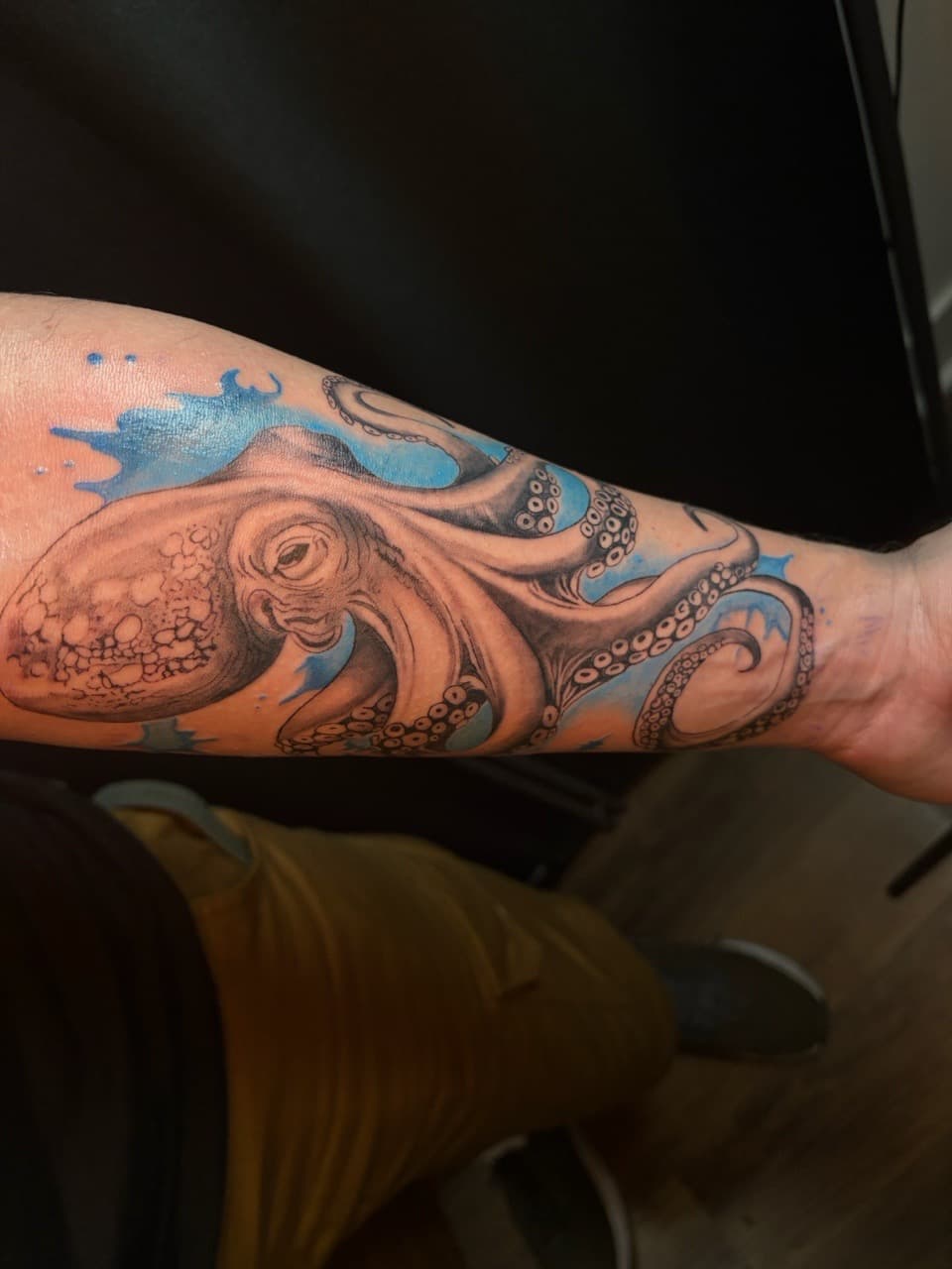 Illustrative + Black & Grey octopus tattoo on Forearm by inkstains_tattoo_studio on TattMe