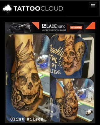 Black & Grey + Illustrative skull tattoo on Forearm by Clint_Wilson on TattMe