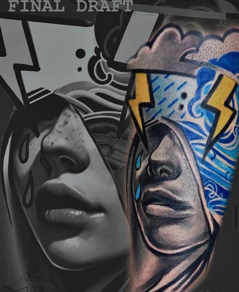 Illustrative Realism + Color woman tattoo on Forearm by Clint_Wilson on TattMe